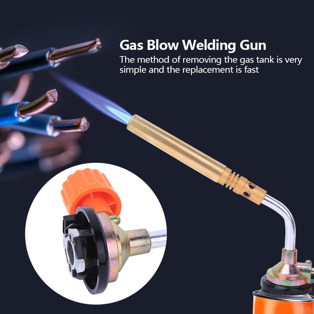 Cannello a gas pistola per saldatura ad accensione manuale regolabile per barbecue all'aperto potenza di fuoco massima 1300 ℃ diametro 40mm/1,6 pollici