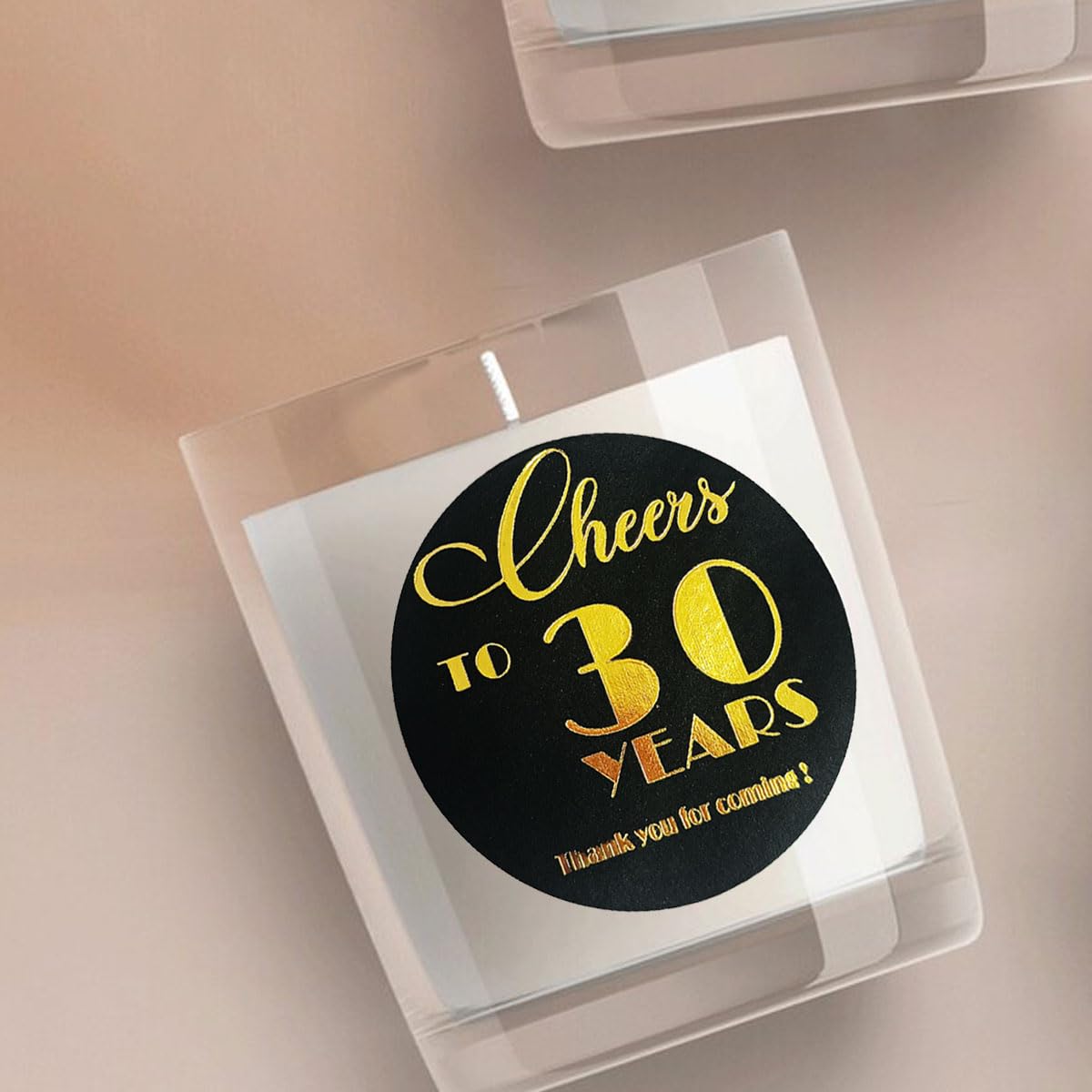 Snapklik.com : Cheers To 30 Years Stickers - 100 Pcs 1.6 Inch Round ...