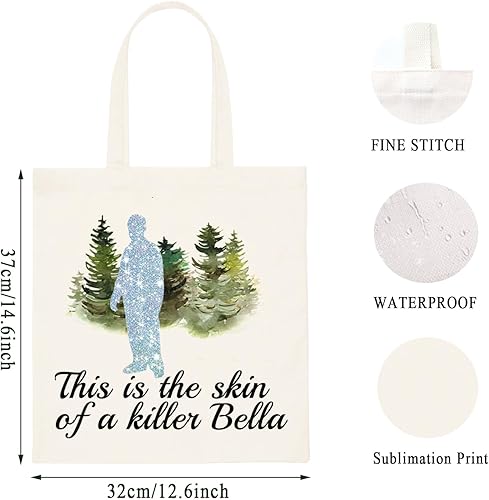 Miniatura 2 de WCGXKO Regalo inspirado en programas de cine This Is The Skin Of A Killer Bella con cremallera, bolsa de maquillaje para fanáticos, Esta es la bolsa