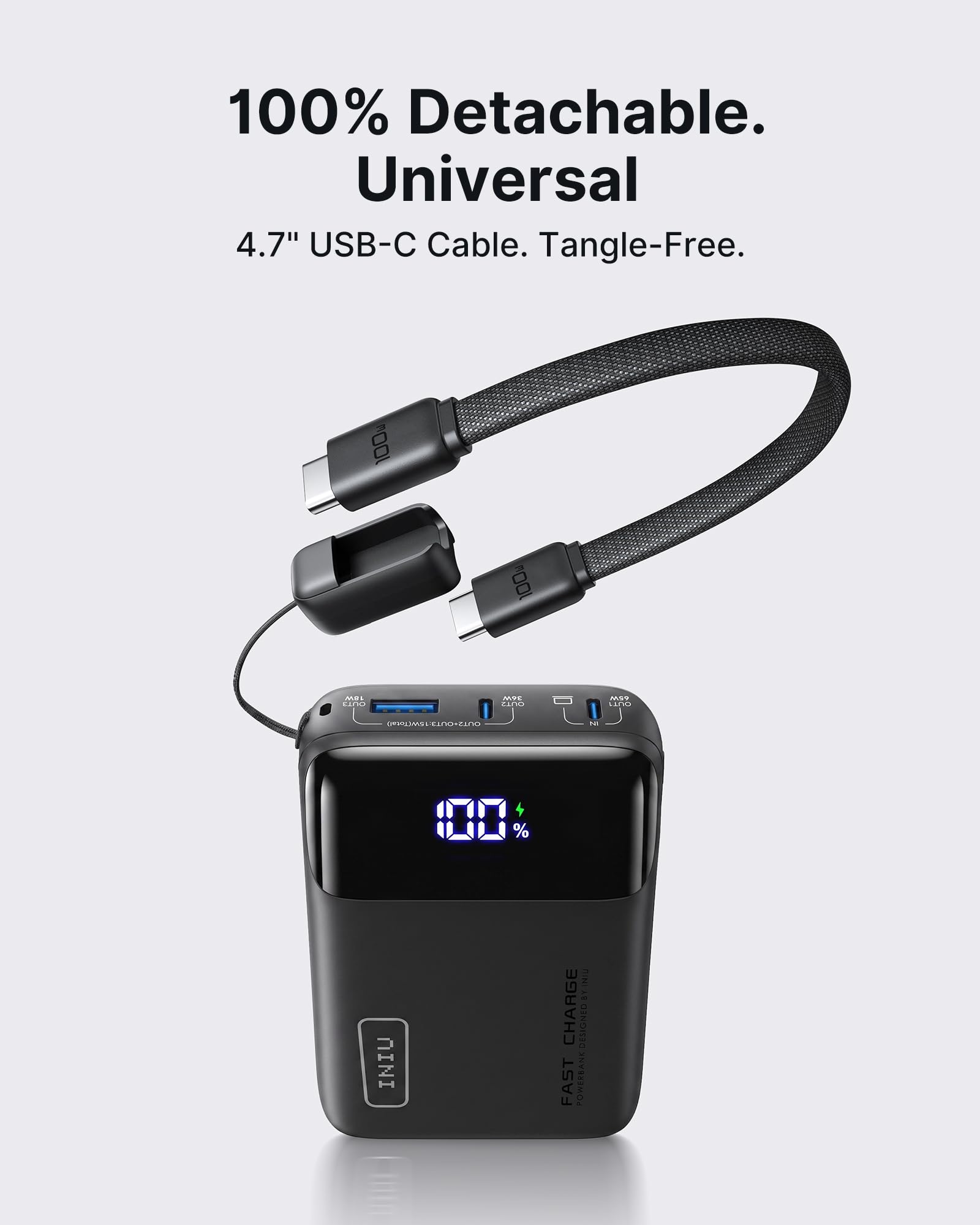 INIU Batterie Externe Externe pour Ordinateur Portable 65 W - 20 000 mAh