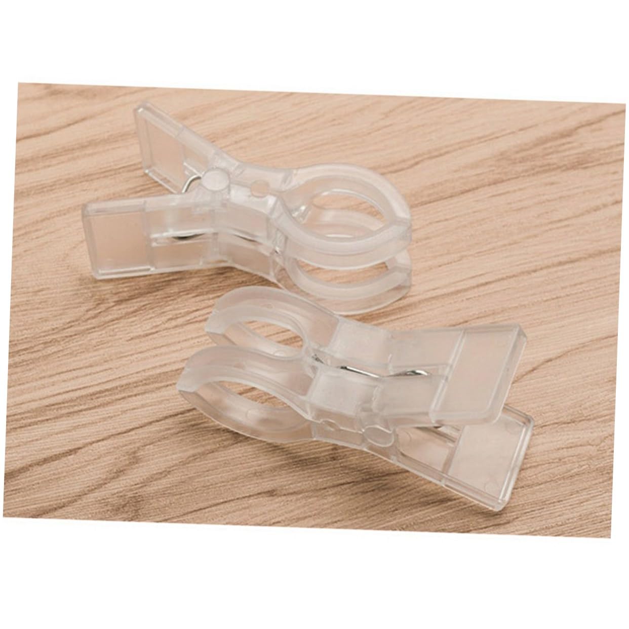 24piezas Clips De Toalla Jumbo Transparentes Resistentes Al Viento para Secar Ropa y Asegurar Toallas Sillas De Playa o Tumbonas