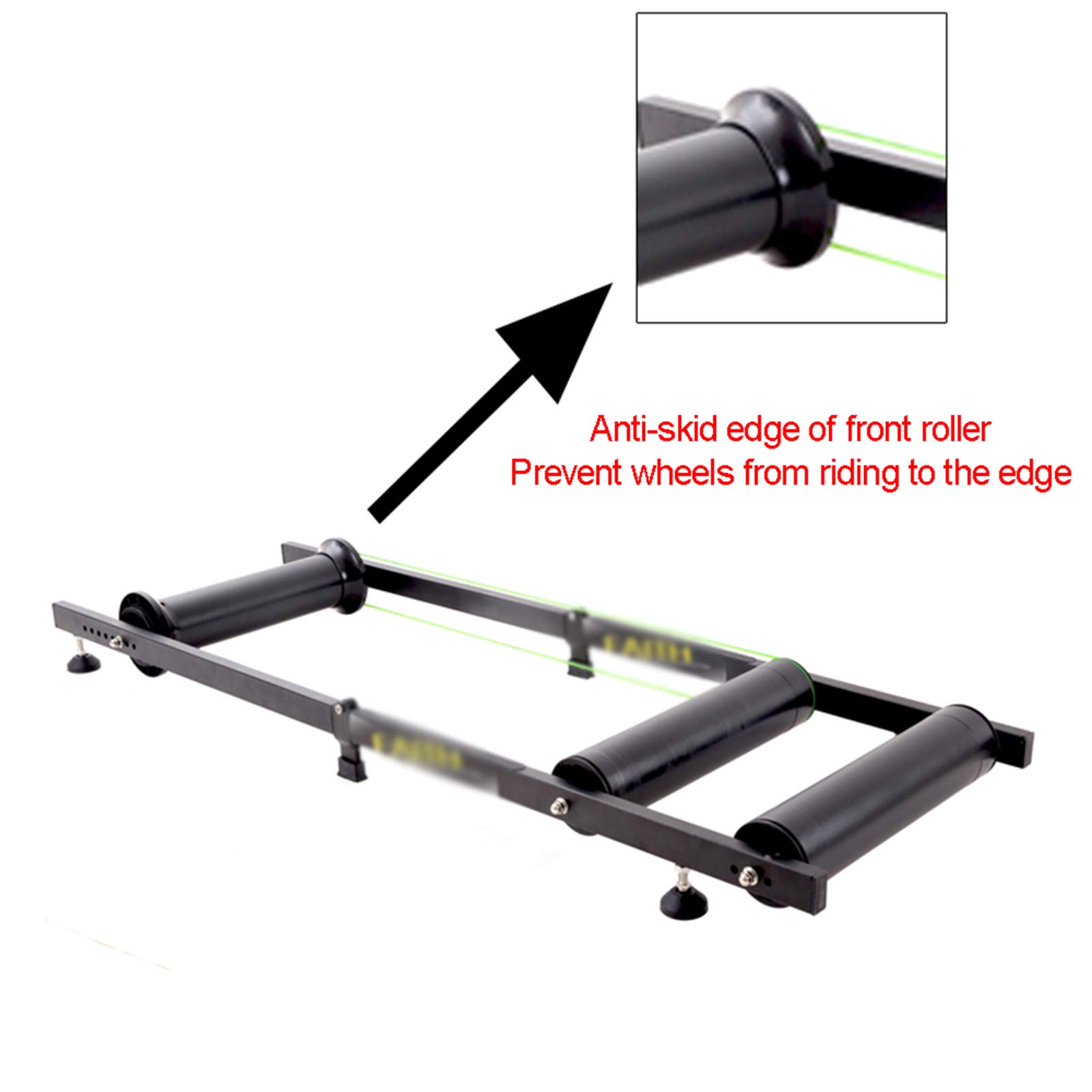 ZXCVBNAS Bike Trainer Stand Indoor Bicycle Trainer Portable Cycling Bicycle Roller Trainer with Resistance for MTB Road Bike Exercise Exercise Bike Folding Roller Frame