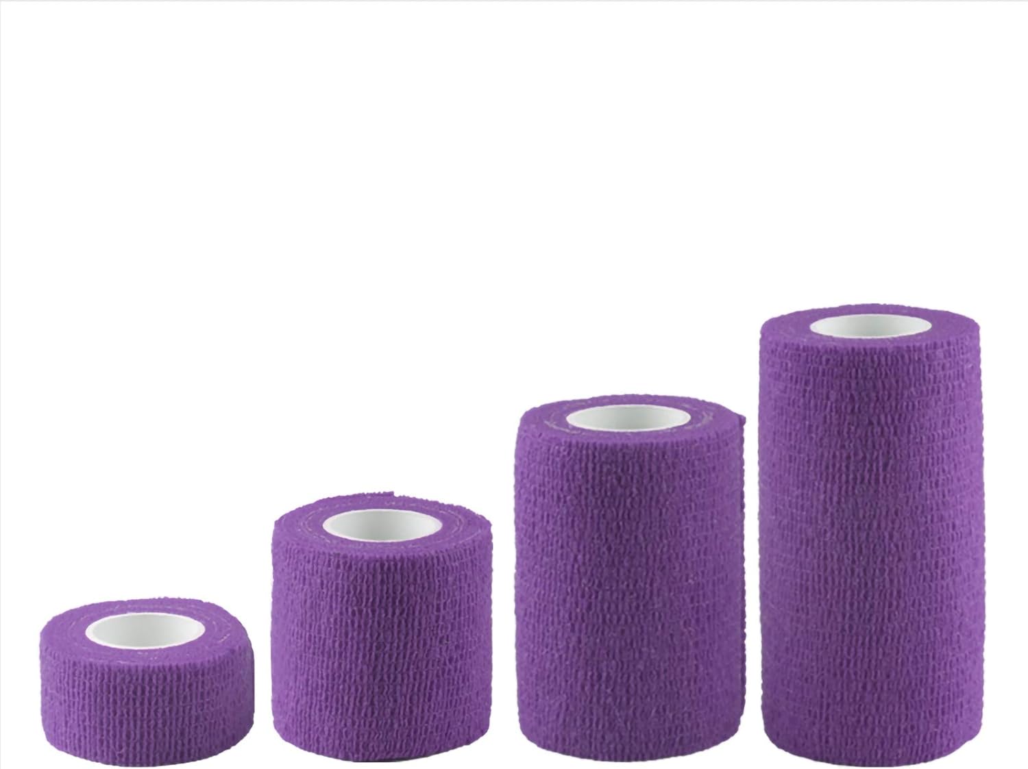 Andux SelfAdhesive Bandage 4 Rolls Cohesive Wrap Bandaging Tape ZZTXBD04 (Purple