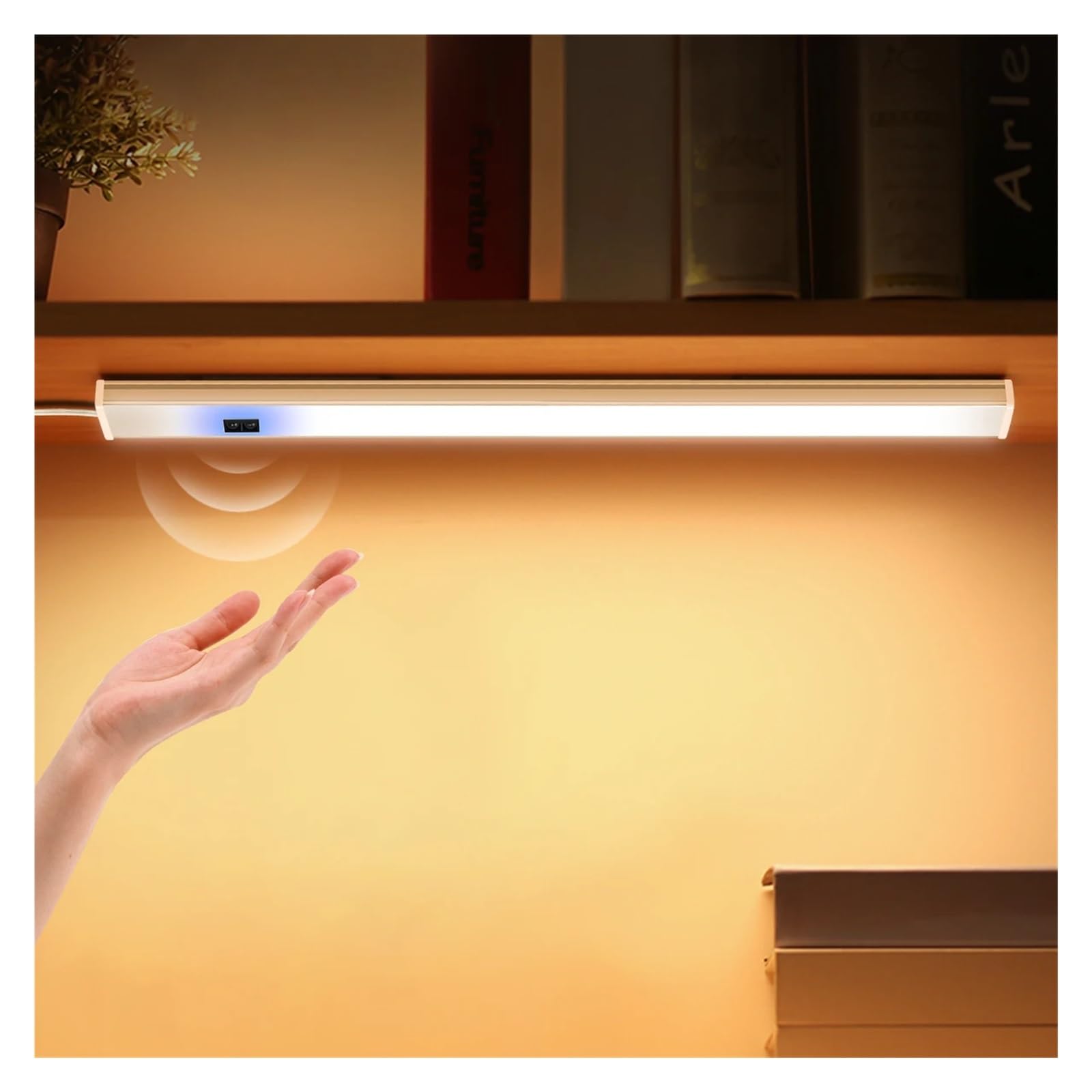 1 Szt. Kabel USB Zasilany Prądem Stałym 5 V Lampki Do Czytania 30 Diod LED Lampa Nocne Czytanie Listwa Świetlna Czujnik Ruchu(Changeable,50cm)