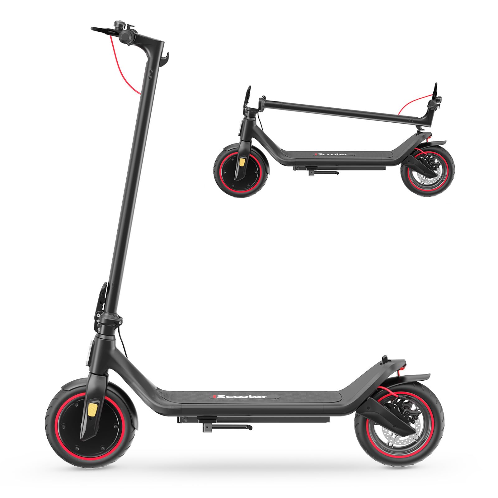 iScooter Electric Scooter, i8L Electric Scooters Adult with Cuise Control, 30KM Long Range, 350W Motor,3 Speed Mode, Double Braking System Fast E Scooter for Adults and Teens