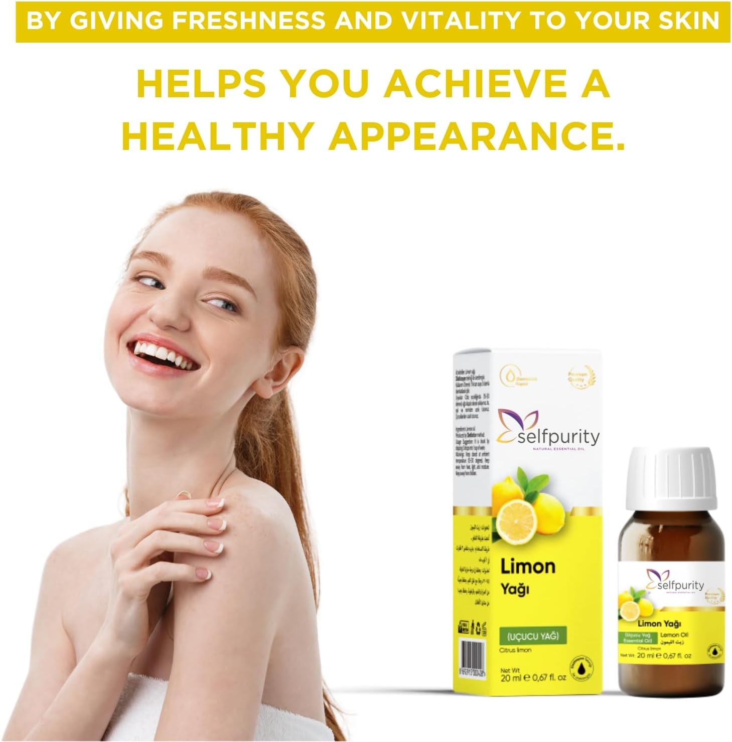 Organic Lemon Essential Oil,%100 Pure and Natural Lemon Oil, Premium Grade Essential Oils for Diffusers, Skin, Aromatherapy, Massage - 20 ml (0.68 fl oz) - Image 6