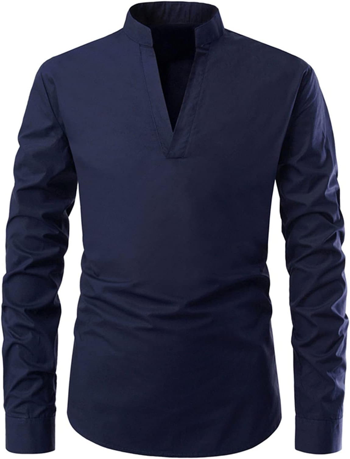 White Linen Shirt Men Long Sleeve Fashion Shirt Enzo Di Milano Measurement Shirt Men Style Shirt For Men 2022 Classic Casual Vintage Printed Cheap Lapel Work Pullover, A-Blue, M