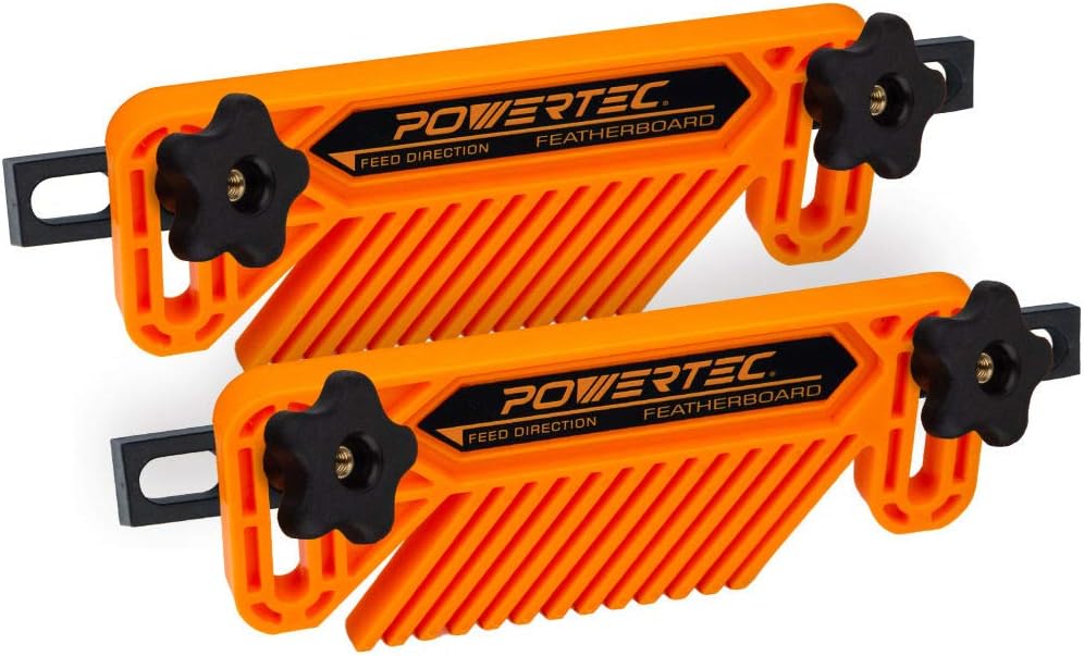 POWERTEC Universal Featherboards and Fence Featherboards Woodworking Accessory Bundle (2 Pack)