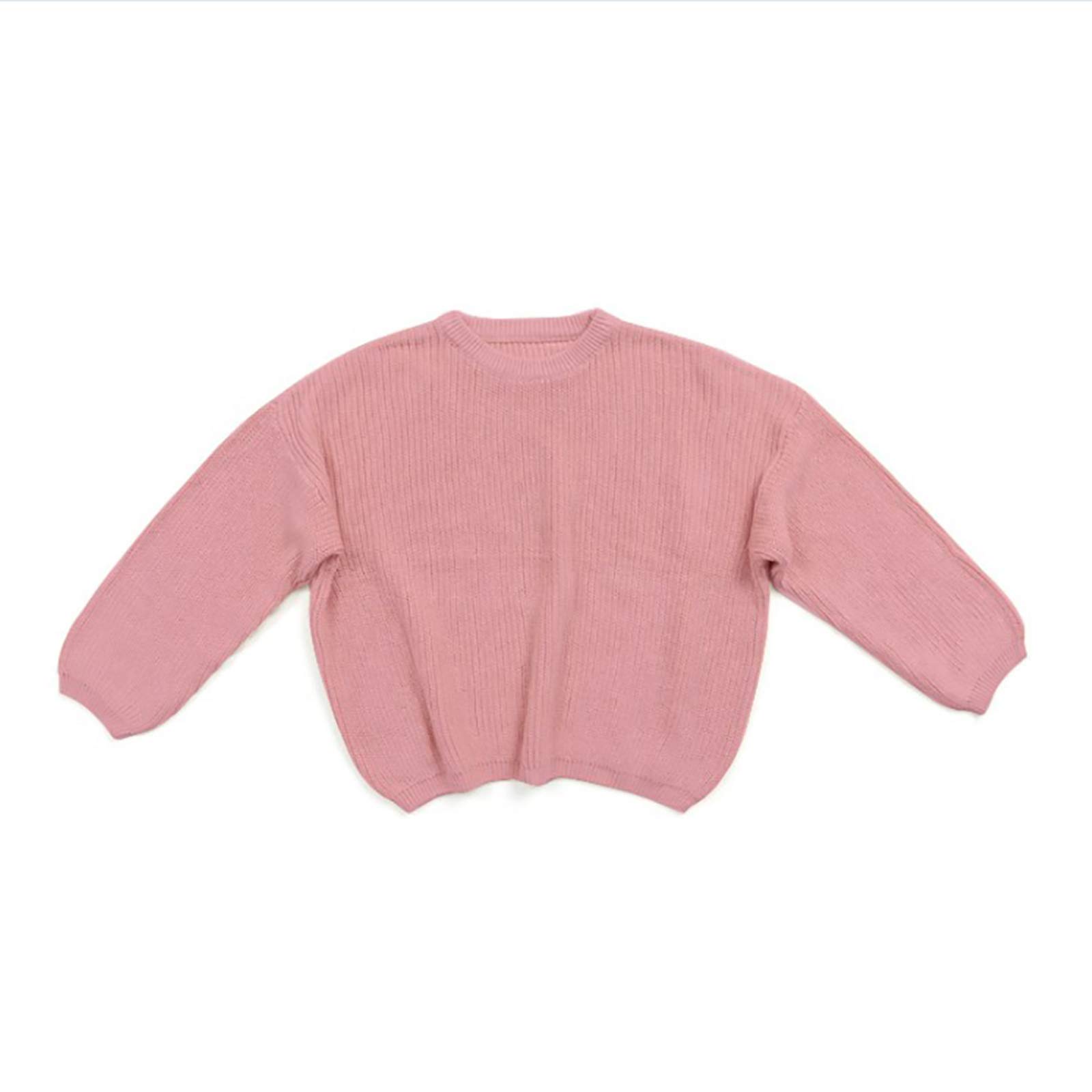 FYBITBO Toddler Girl Boy Sweaters Outfit Baby Knit Sweaters Pullover Long Sleeve Sweatshirts Fall Winter Clothes (18-24 Months,rose pink)