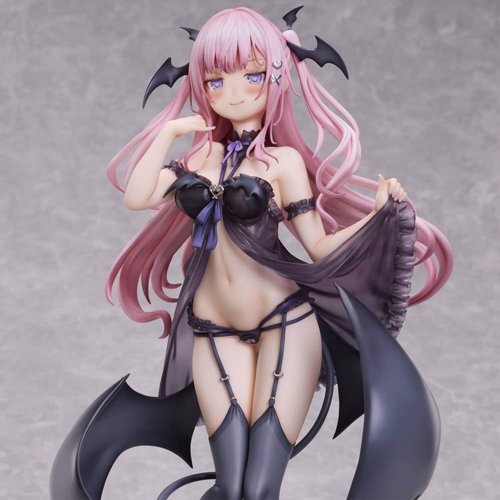 Succubus-chan - Figura de anime, ilustración de 28 cm | SweetDemon - Figura de acción de manga chica, modelo de pie de PVC, adorno de dibujos animados