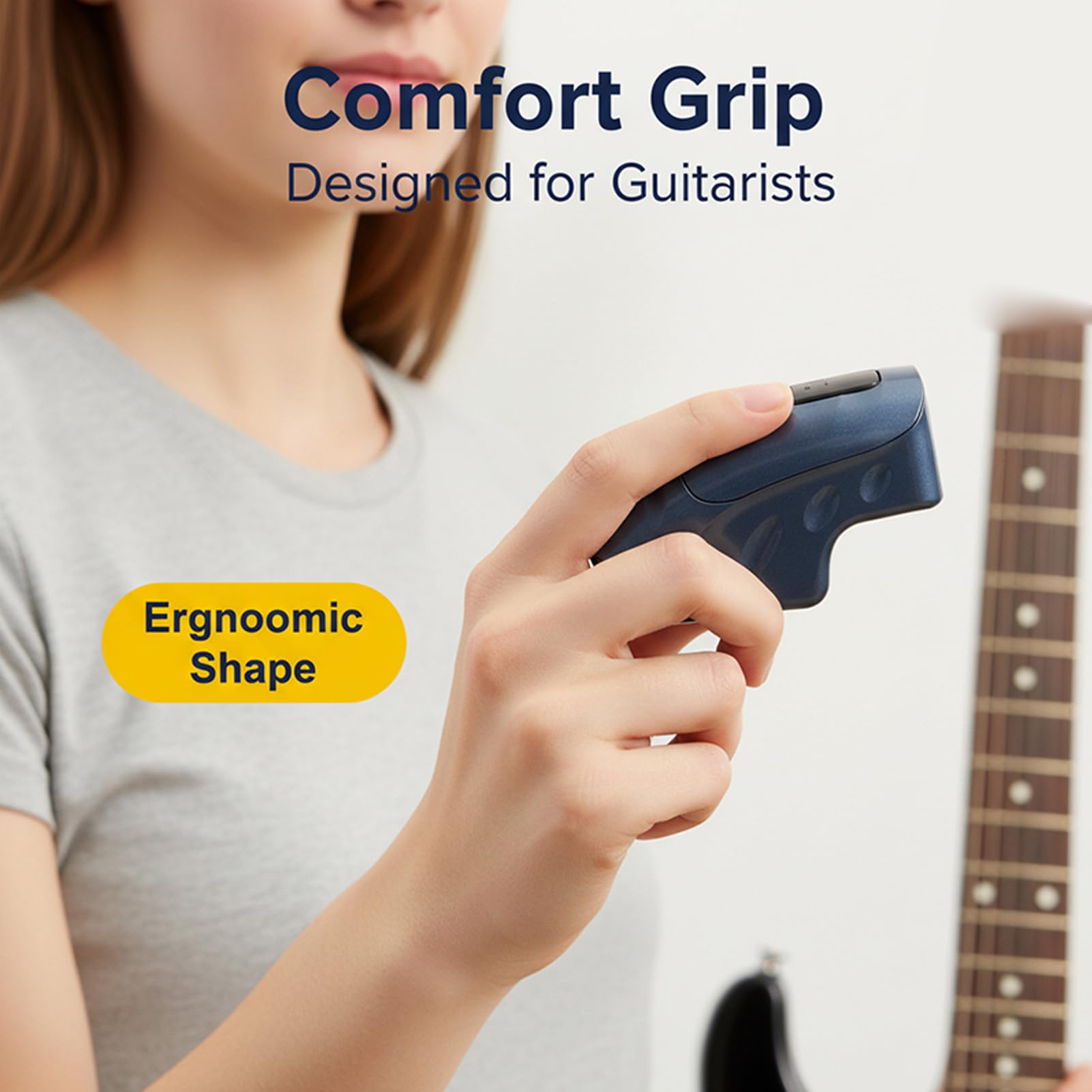 Sustain Infinito para Guitarra Eléctrica, Unidad de Efectos con Empuñadura Ergonómica Contorneada a la Mano Sostenidor de Guitarra Portátil para Resonancia Armónica