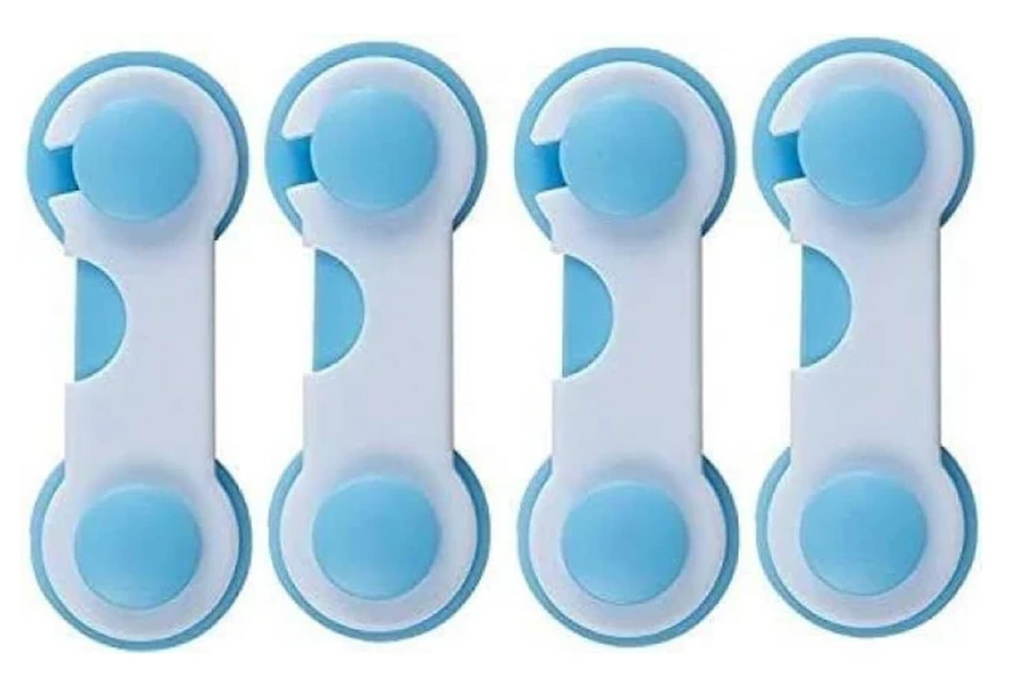 naughty baby Safety Plastic Cabinet, Drawers, Child Lock for cupboards, Door Locks 10 cm x 4 cm x 1.5 cm (WhiteSL)-picture-15