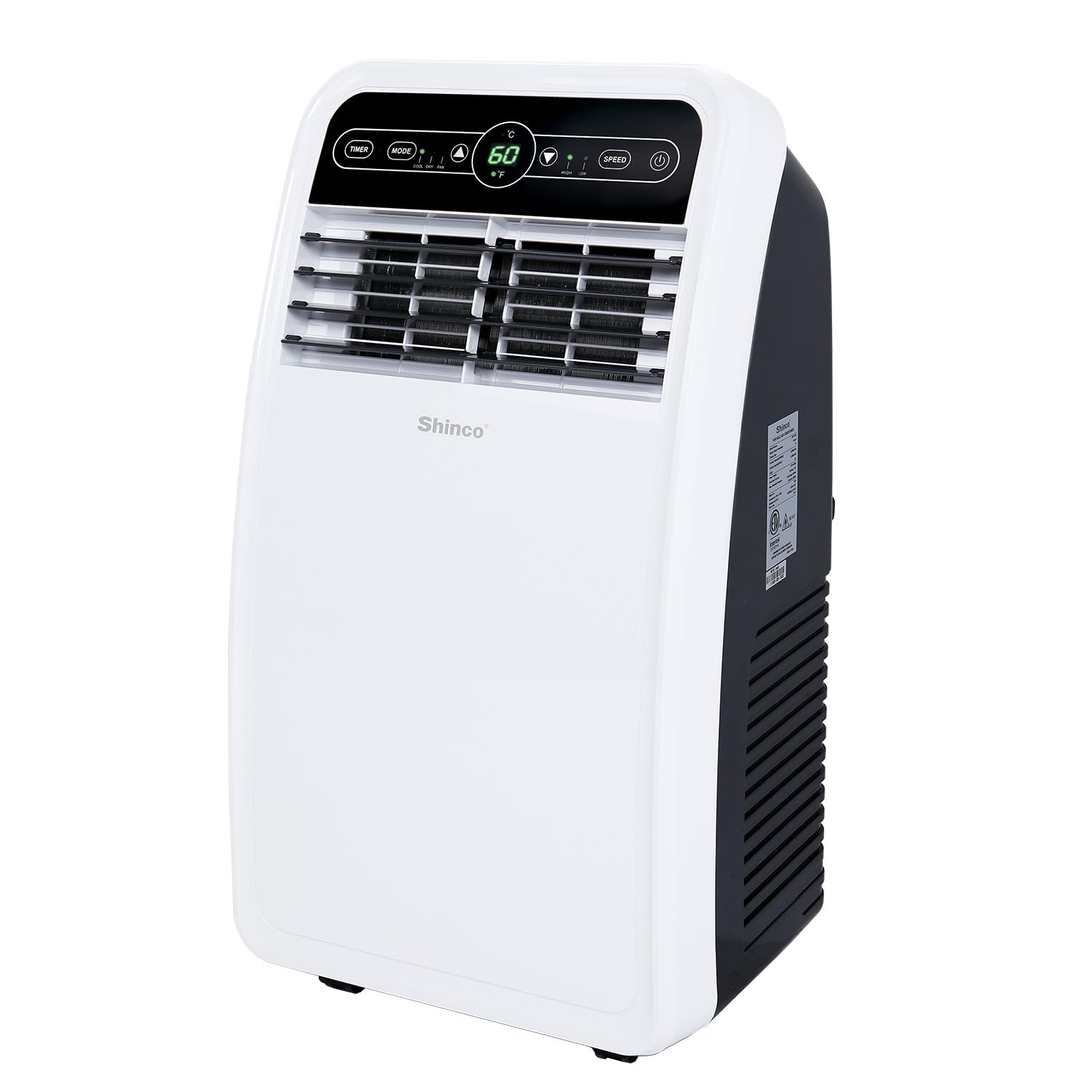 shinco 10000 btu portable air conditioner portable ac unit with built-in cool dehumidifier amp fan modes for room up to 300 sqft rc wi-fi enabled 24 hour timer window kit