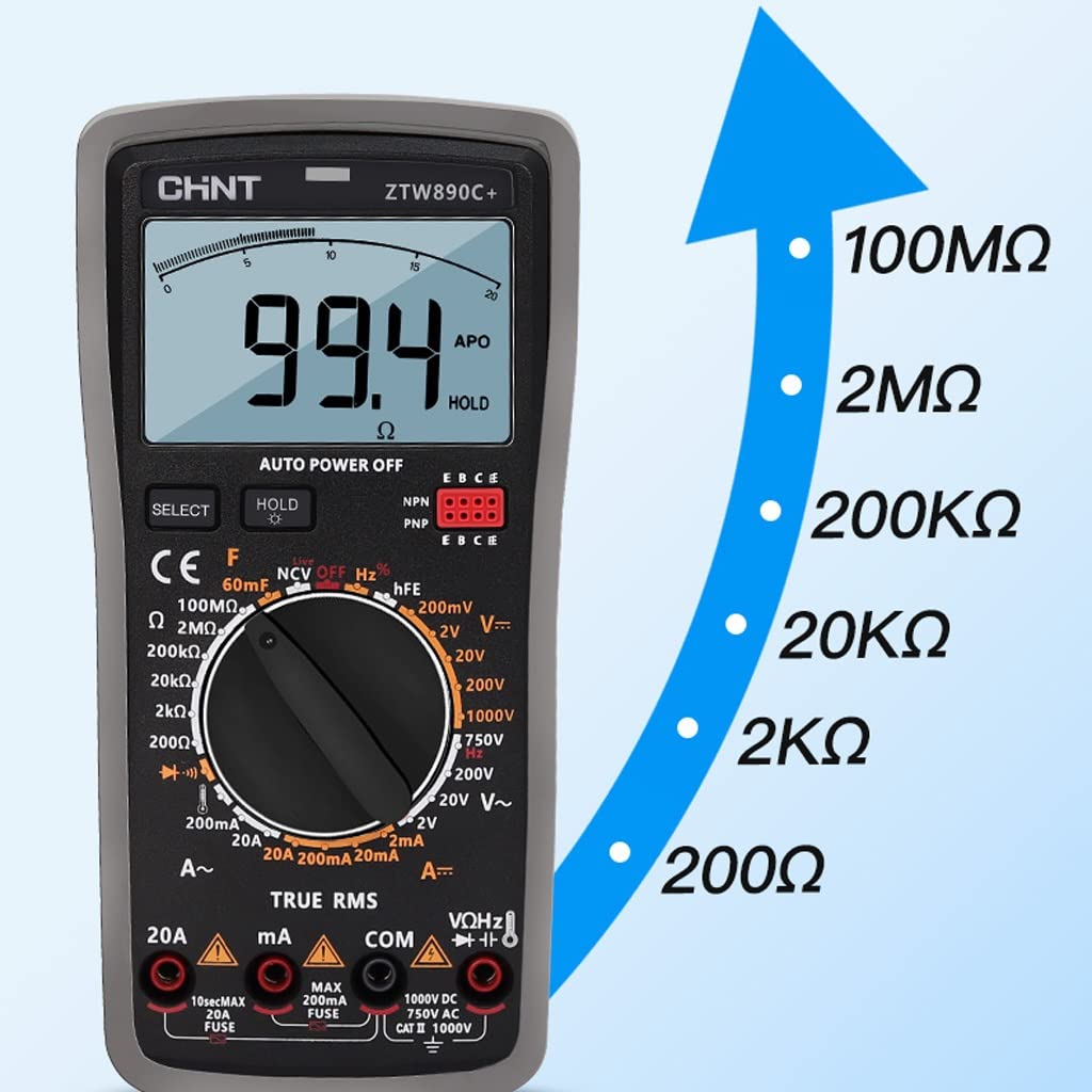 XMING Multifunzione digitale ad alta precisione digitale multimetro corrente alternata E DC Misuratore universale elettricista di riparazione digitale portatile automatico