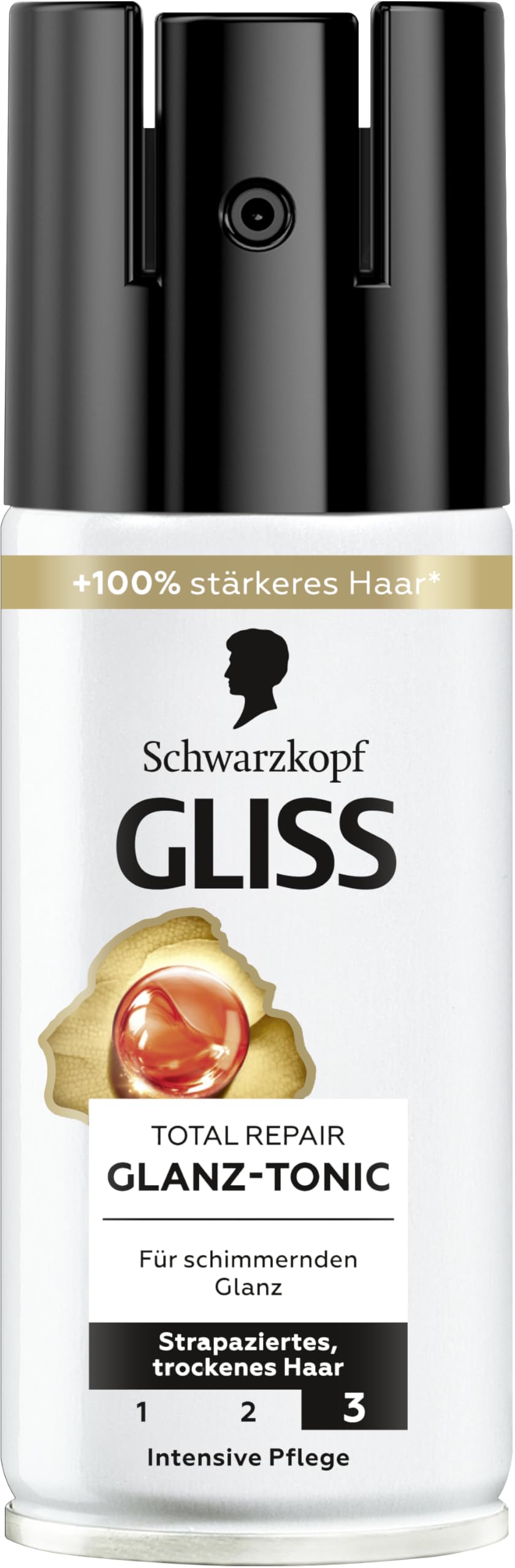 Gliss Kur Schwarzkopf Total Reflex Shine Treatment, No Rinse Hair Treatment, Pack of 1 (1 x 150 ml)