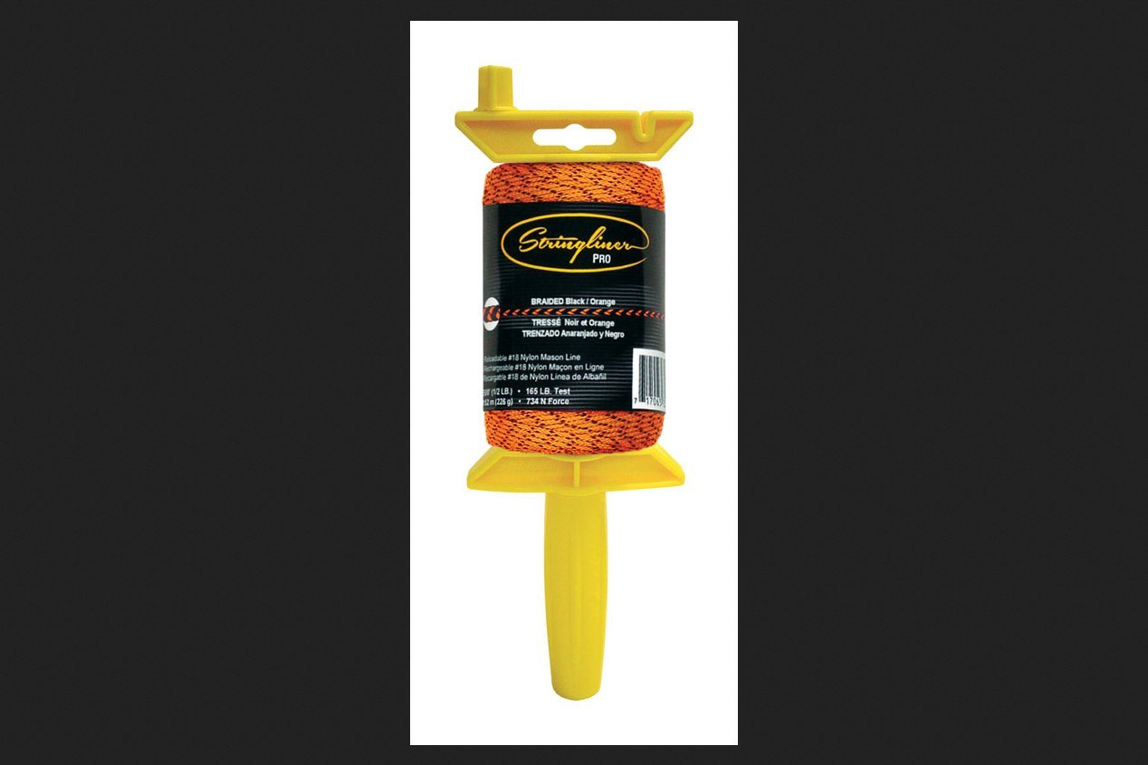 500 foot Braided and Bonded Black/Orange Builders Brick Laying Measuring Line String 150m