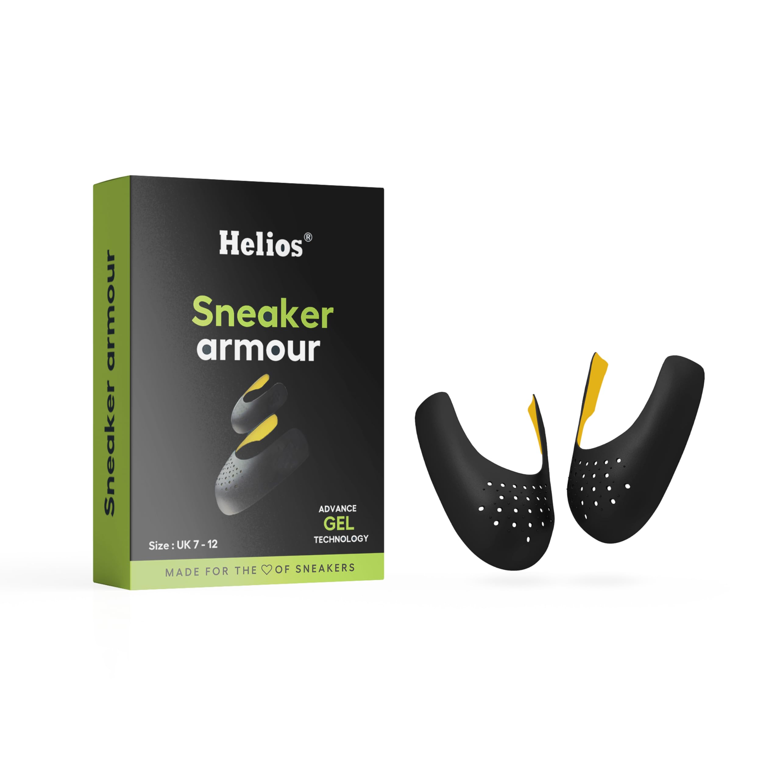 Helios Sneaker Armour Crease Protector Pack Of 1 Pair | Anti Crease Guard Shoe Inserts - Men Women | Anti Crease Shoe Protectors | Shoe Crease Guard (B0BDYTKKCY) Amazon Price History, Amazon Price Tracker