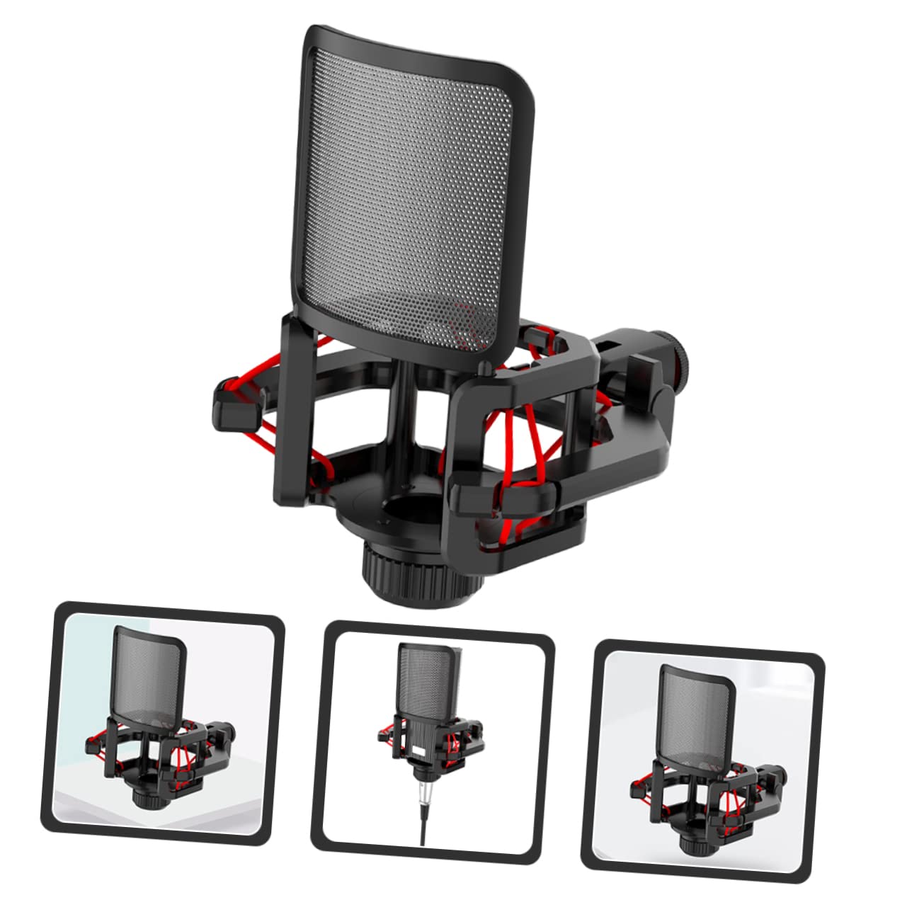 FAVOMOTO Practical Mic Cover Protective Mic Guard Microphone Protector Microphone Denoise Cover Microphone Filter Microphone Denoise Shield Microphone Accessories Portable Equipment Plastic