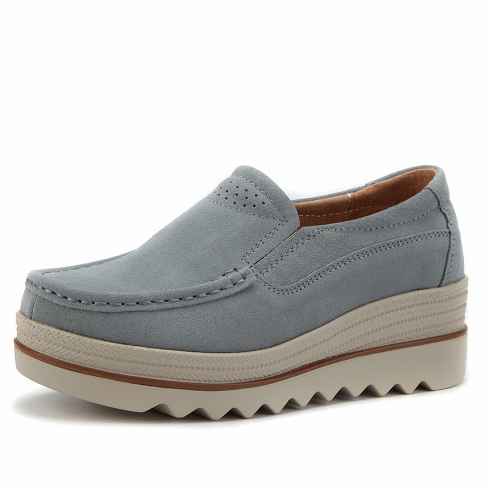 Mujer Zapatillas de deporte Plataforma Mujer Zapatillas Sin Cordones Cómodo