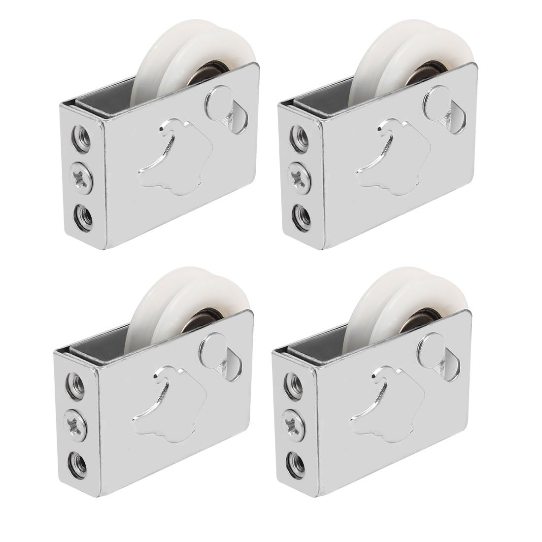 Aexit 1.3-inch x 0.35-inch Single Nylon Roller Wheel Pulley 4pcs for Sliding Door Window (cdb8869fa1e73d95cda6e81f3b95df9b)