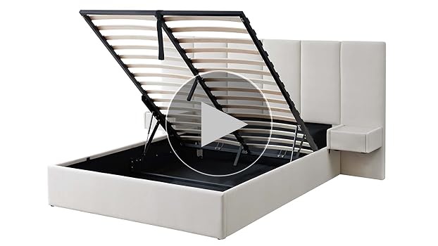 ぼむ Amazon.com: Zanmintaobo Queen Size Upholstered Platform Bed