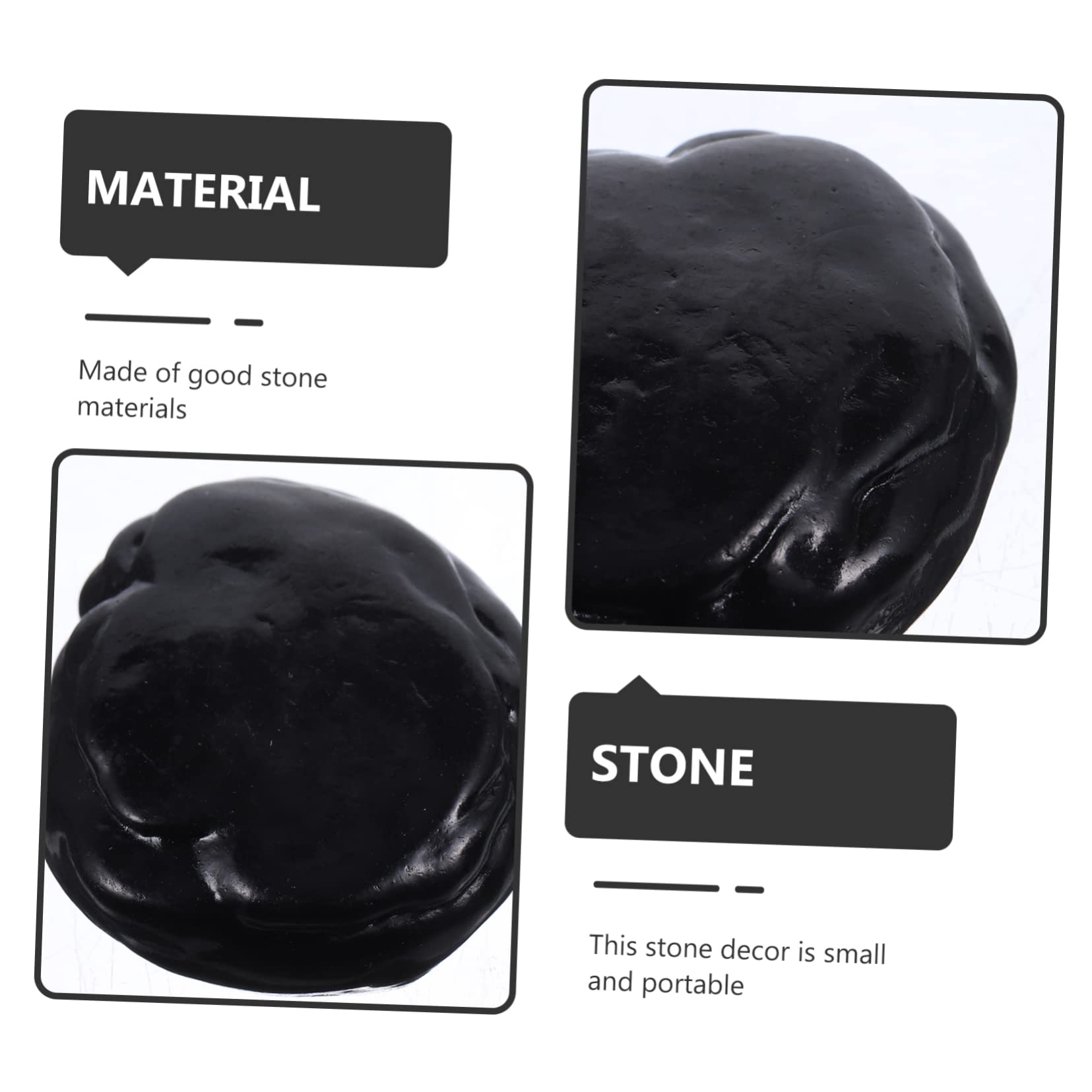 Amazon.co.jp: EXCEART 4個石造園装飾品 模造ロックガーデン装飾 景观