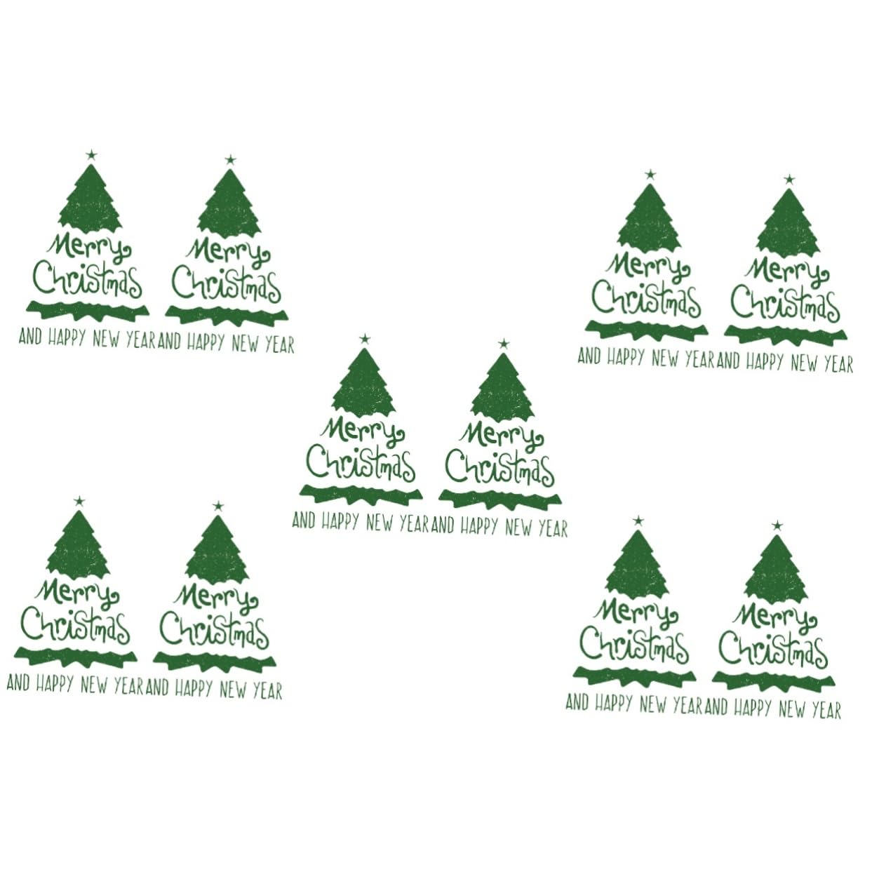 Cabilock 5 Juegos Pegatinas De Pared Con Árbol De Navidad Pegatinas Para Ventanas De Tiendas Luces Navideñas Festivas Calcomanías Navideñas Para Ventanas Calcomanías 2 hojas * 5