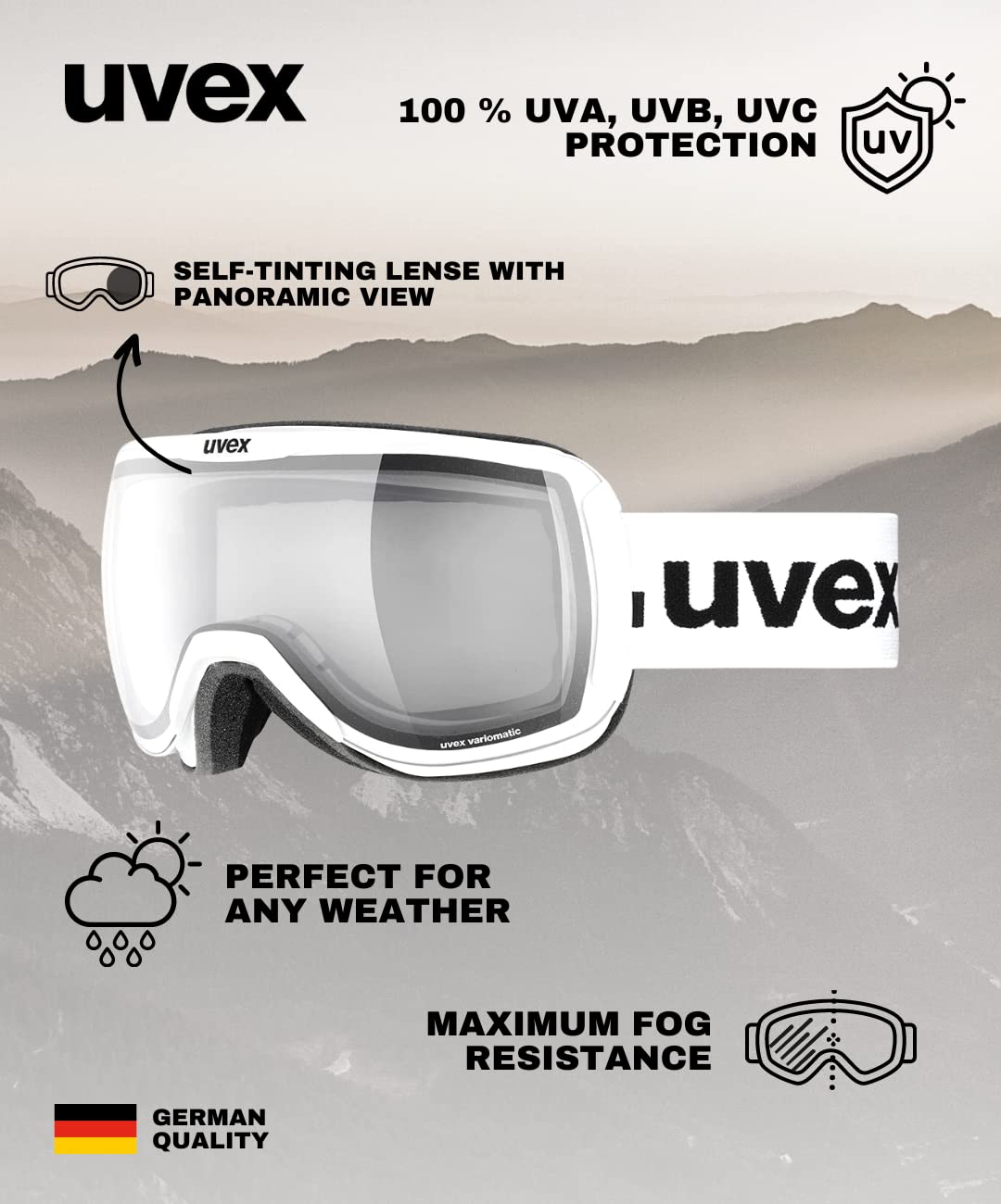 Uvex Uvex Downhill 2100 Vp X Lunettes de ski Mixte (lot de 1)