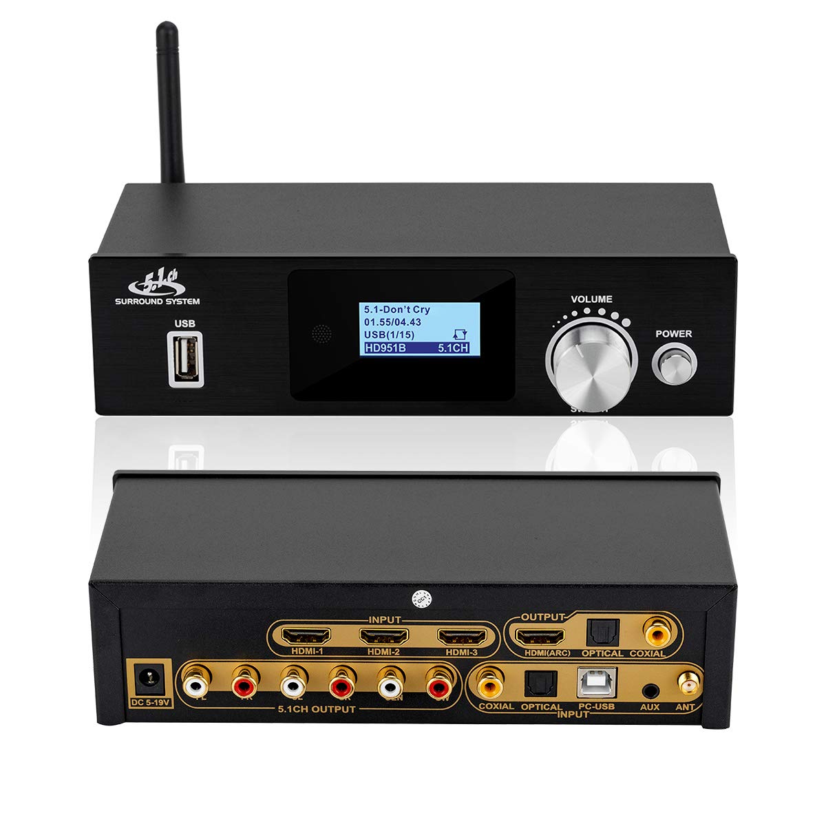 Amazon.com: ATNEDCVH 5.1 Surround Sound Decoder Separator Converter for ...
