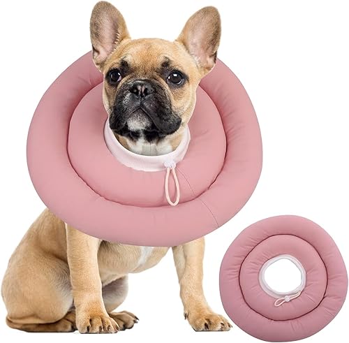 Miniatura 1 de IDOMIK Collar de recuperación para perro, cono suave impermeable para perro después de la cirugía, cómodo collar isabelino protector alternativo