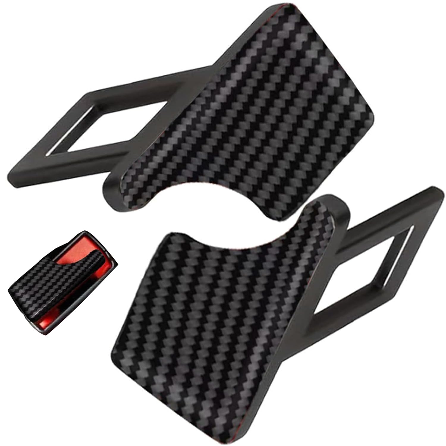 4 Clip Per Cinture Di Sicurezza Auto - Fermacintura Nero, In PVC, Per Eliminare L'Allarme - Foto 8