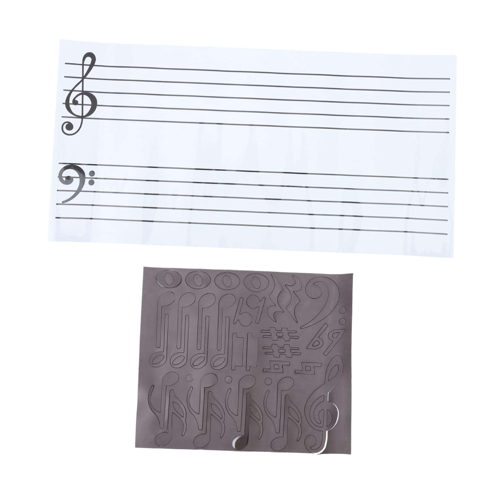 Pizarra Musical Pegatinas Magnéticas para Notas Material Educativo para Piano Diseño Escolar para Niños