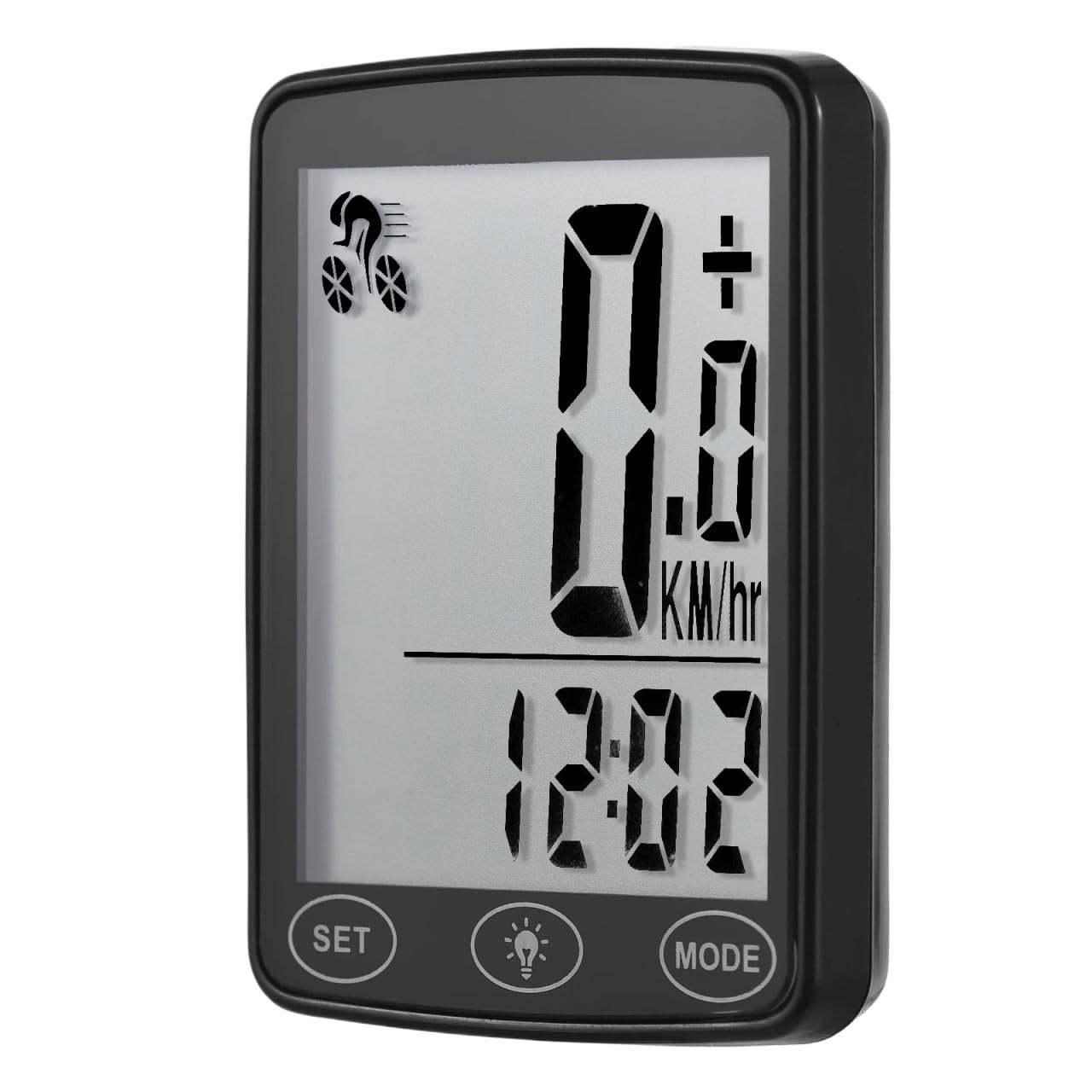 Contachilometri Bici Computer da Bici Impermeabile con contachilometri tachimetro for Bicicletta e Display della Temperatura Ciclocomputer(Wireless)