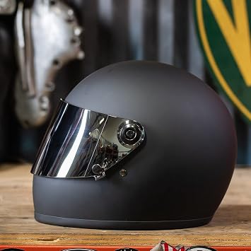 Biltwell | Gringo S Gen2 Flat Shield | Chrome Mirror | Anti-Fog | Scratch Resistant | UV/A UV/B Resistant | Motorcycle Helmet Accessory
