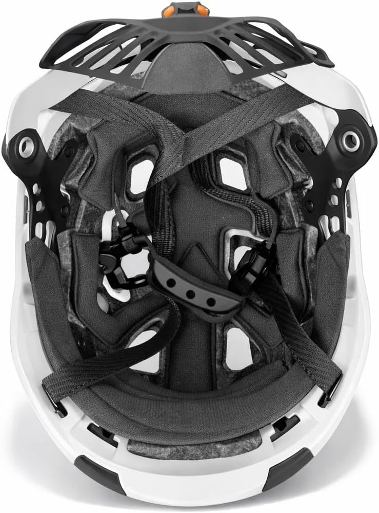 Encased ANSI Z89.1 Type II Class C Construction Vented Hard Hat with Headlight