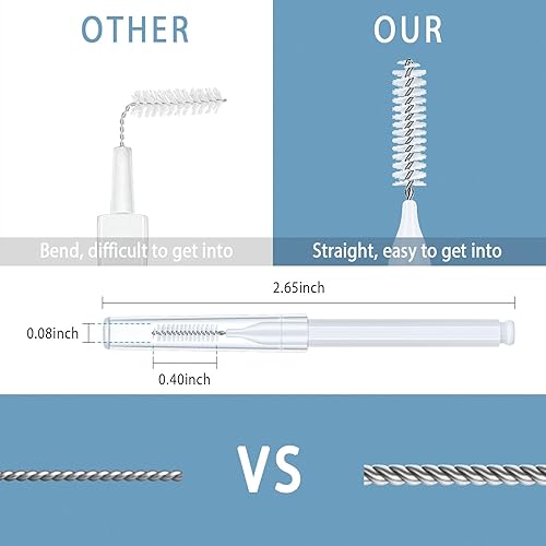 Miniatura 3 de Cepillo de limpieza de cabezal de ducha múltiple, herramienta de limpieza de cabezal de ducha para agujeros pequeños, mini boquillas de ducha para