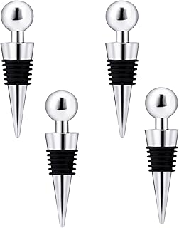 4 Pcs Wine Bottle Stopper, Beer Saver Sealer Bottle Saver Wine Corks Wine Stoppers Wine Plug Cork Beer Bottle Sealer for Wine Champagne Beer Collection