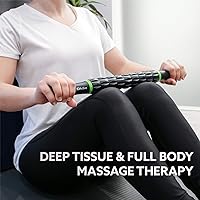 Vista 2 de 3DActive 3DActive - Rodillo de masaje para recuperación muscular, tejido profundo y masaje de puntos gatillo. Verde