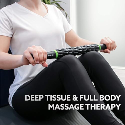 Miniatura 2 de 3DActive 3DActive - Rodillo de masaje para recuperación muscular, tejido profundo y masaje de puntos gatillo. Verde