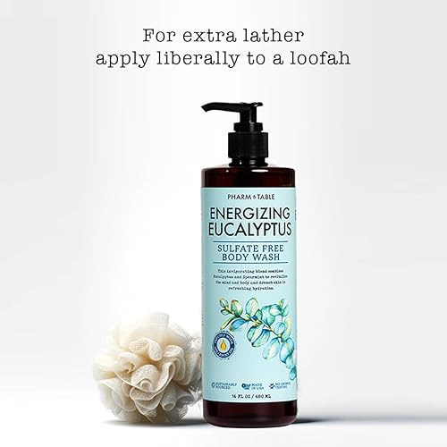 Miniatura 2 de PHARM TO TABLE Gel de baño de eucalipto energizante 16.2 fl oz