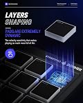 Donner MIDI Pad Beat Maker with 16 Beat Pads, 2 Assignable Fader & Knobs USB MIDI Pad Controller STARRYPAD