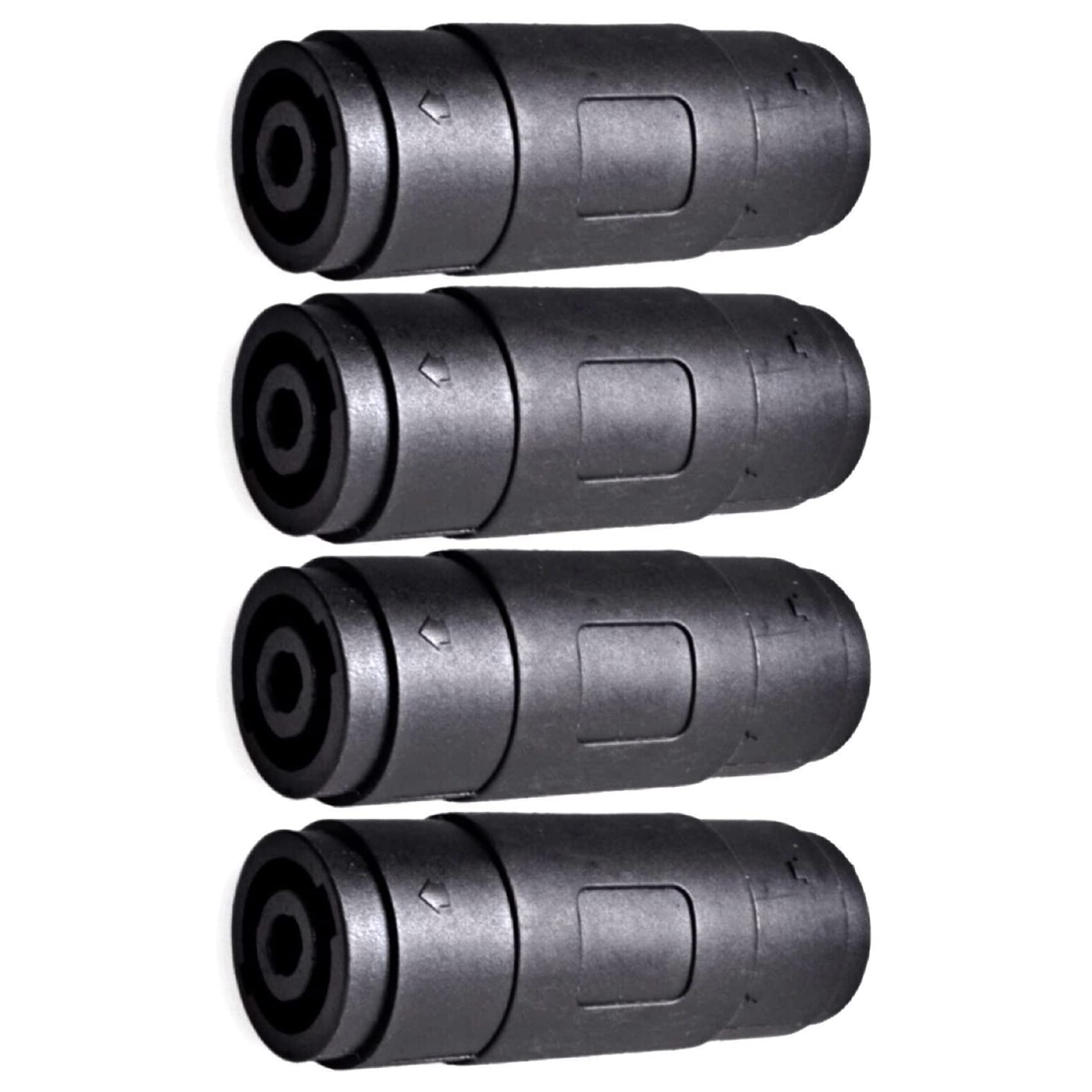 Altavoz de 4 /Amplificador Speakon Hembra a Hembra Conector de Cable Acoplador Recto (Paquete de 4)
