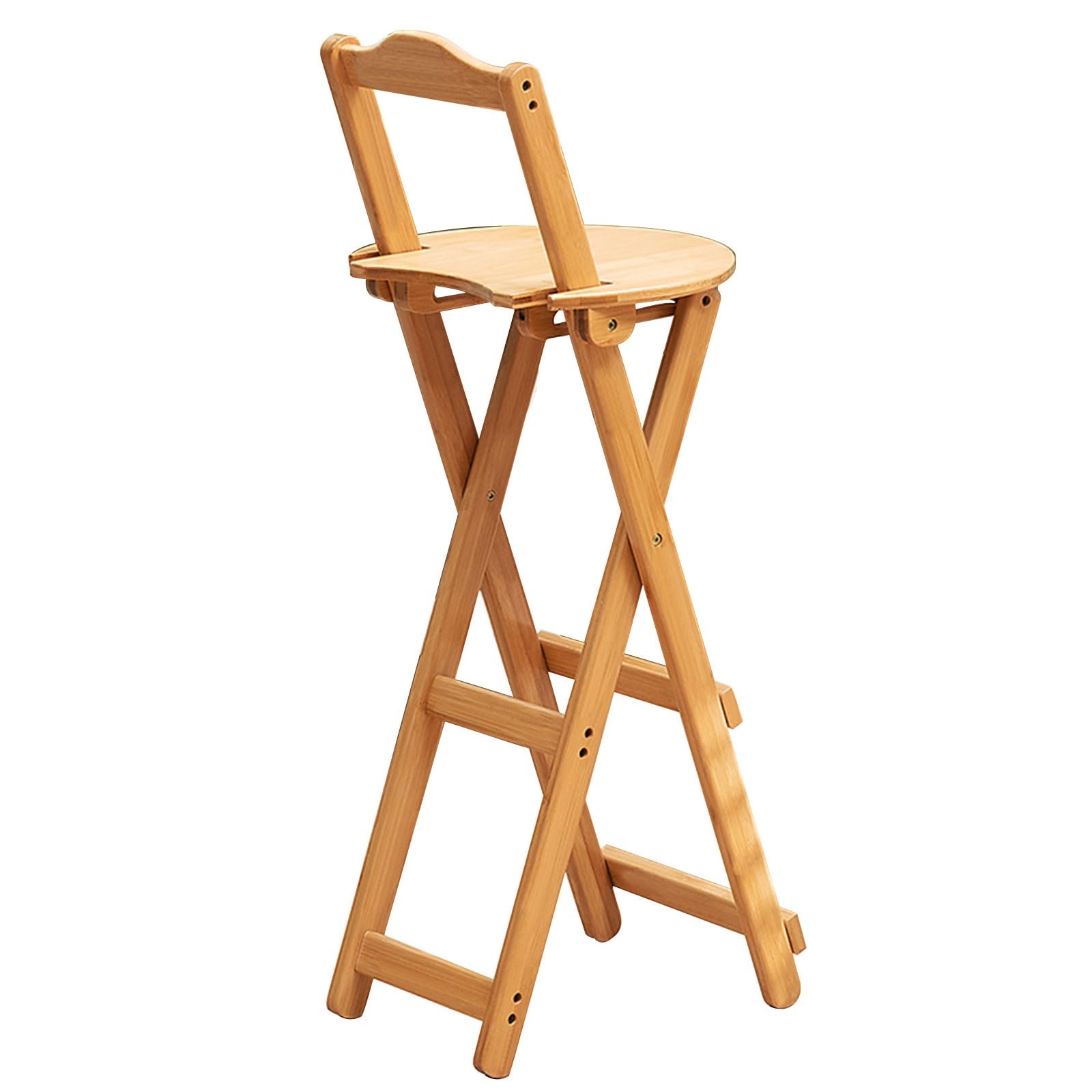 Tabouret de bar pliable en bois de 63 cm pour vos apéritifs en cuisine ou sur le balcon