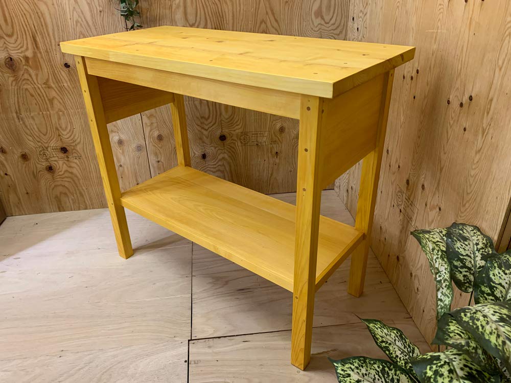 【ハイジ】木製シンプルテーブル 下部棚付き[オーダー品] シンプ様 ご注文品 ハイジ】木製シンプルテーブル 下部棚付き[オーダー