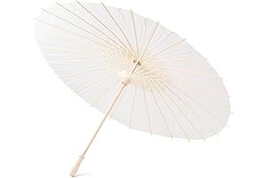 MEIKLE 33 Paper Umbrella Parasol for Weddings Chinese Japanese DIY Painting Decorative