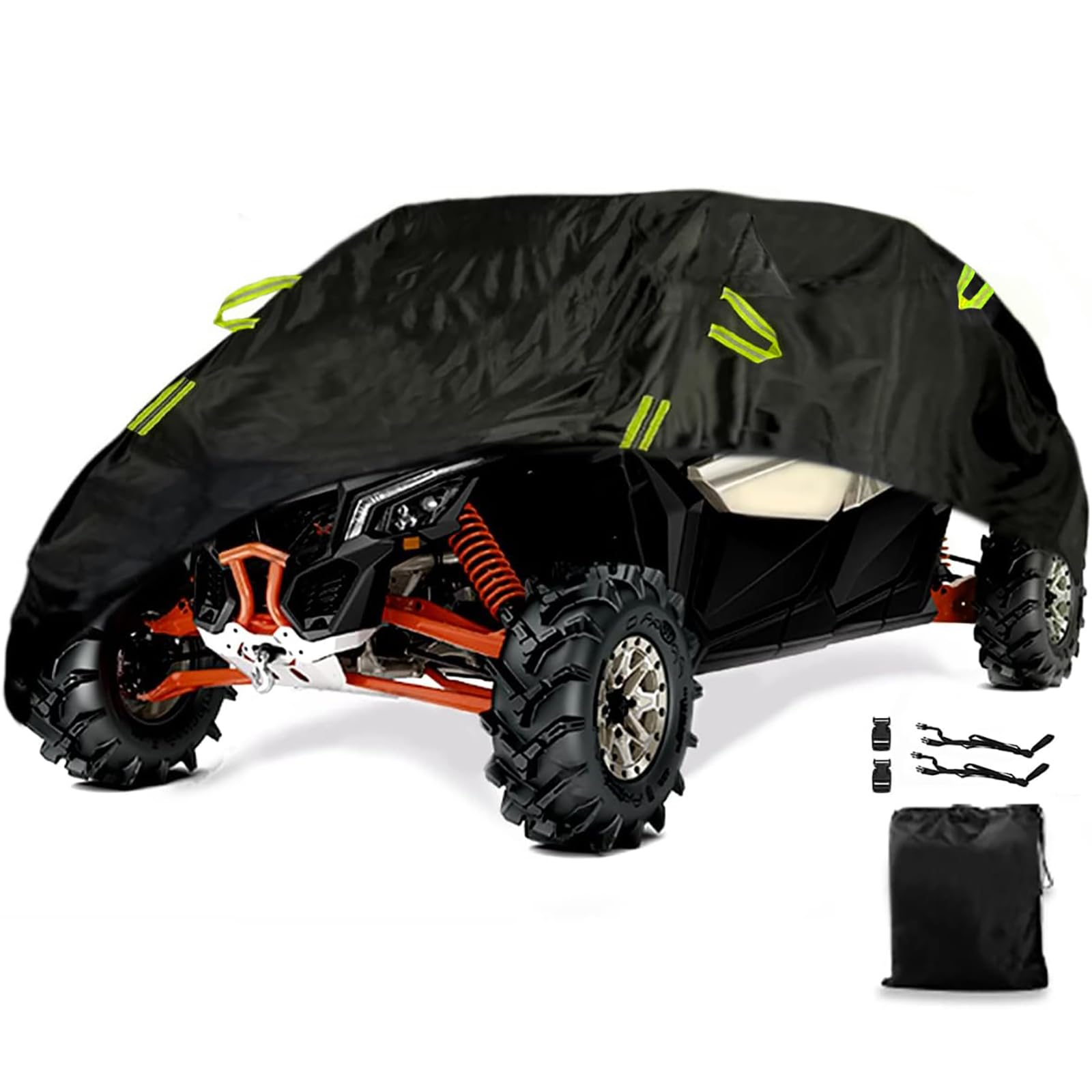 4-6 Seaters Plus UTV Covers Waterproof Outdoor,Heavy Duty Fadeless Oxford Cloth,Windproof All Weather Side by Side Covers Accessories for Polaris RZR
