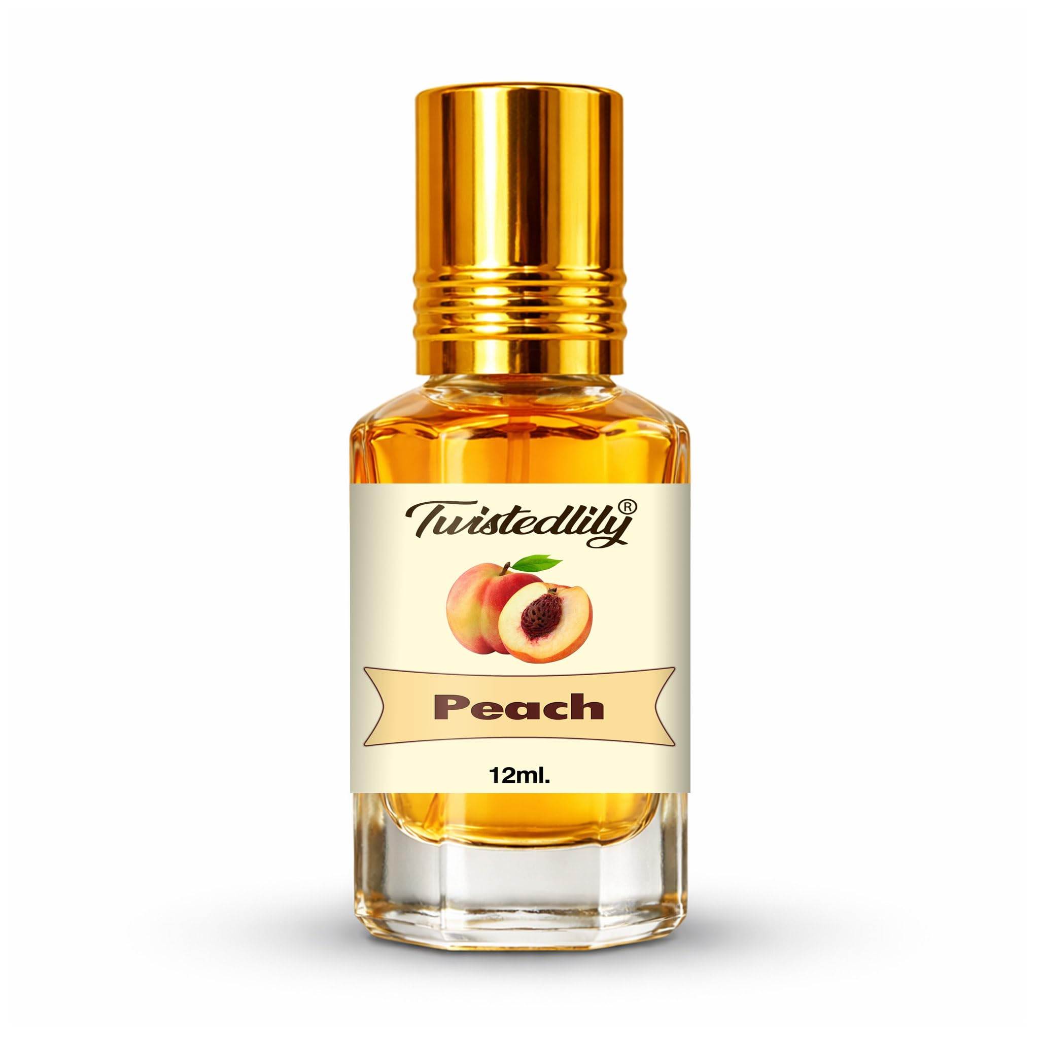 Twistedlily 100% Pure Peach Perfume Oil (Scent of Peach Fruit, Roll-On,12ml. Pack of 2) For Unisex-picture-43