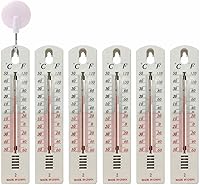 Vista 6 de Termómetros de pared para interiores, medidor de temperatura y humedad, termómetro higrómetro para exteriores/interiores, termómetro higrómetro