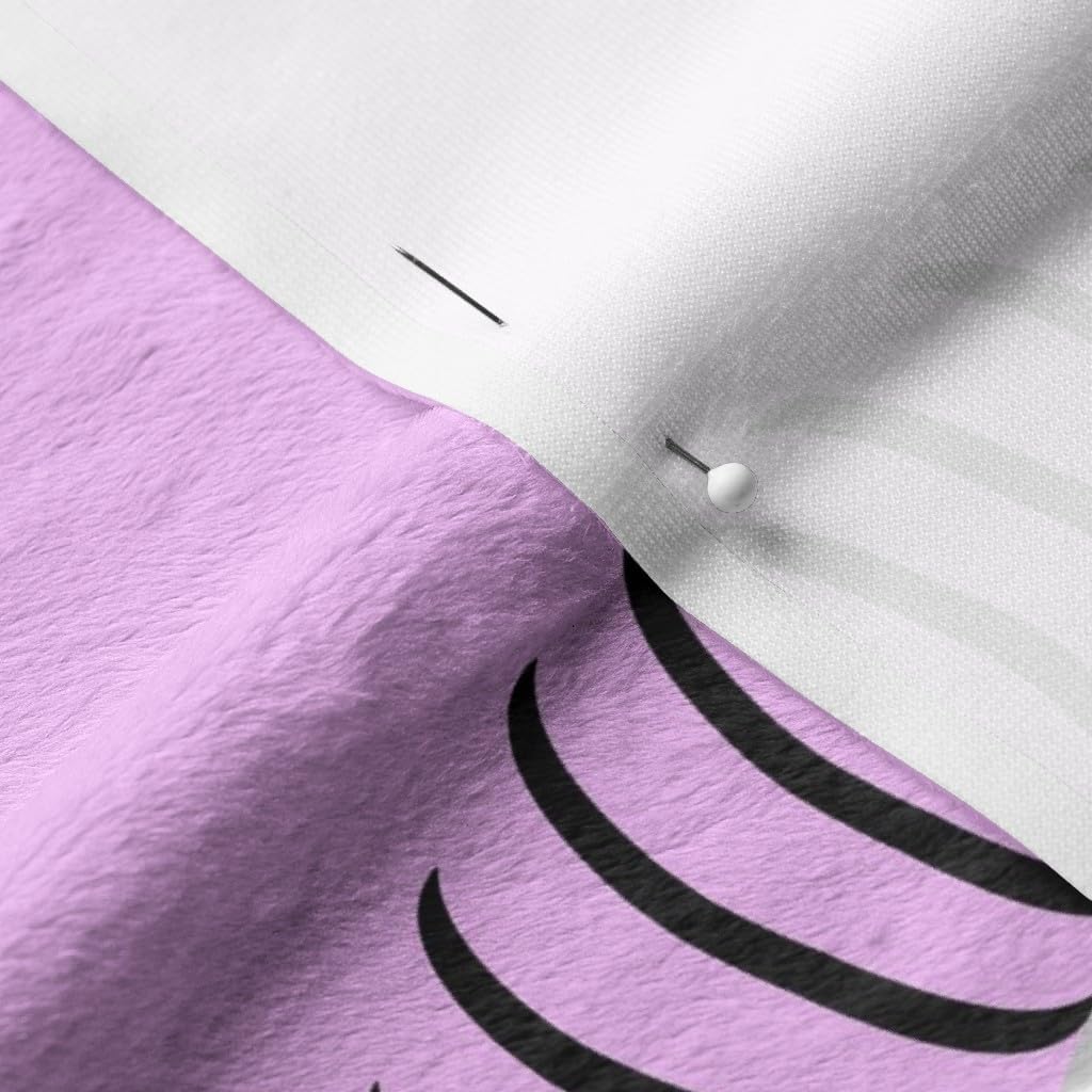 Spoonflower Fabric - Pink Eye Eyes Eyelashes Pale Printed on Minky Fabric by The Yard - Sewing Baby Blankets Quilt Backing Plush