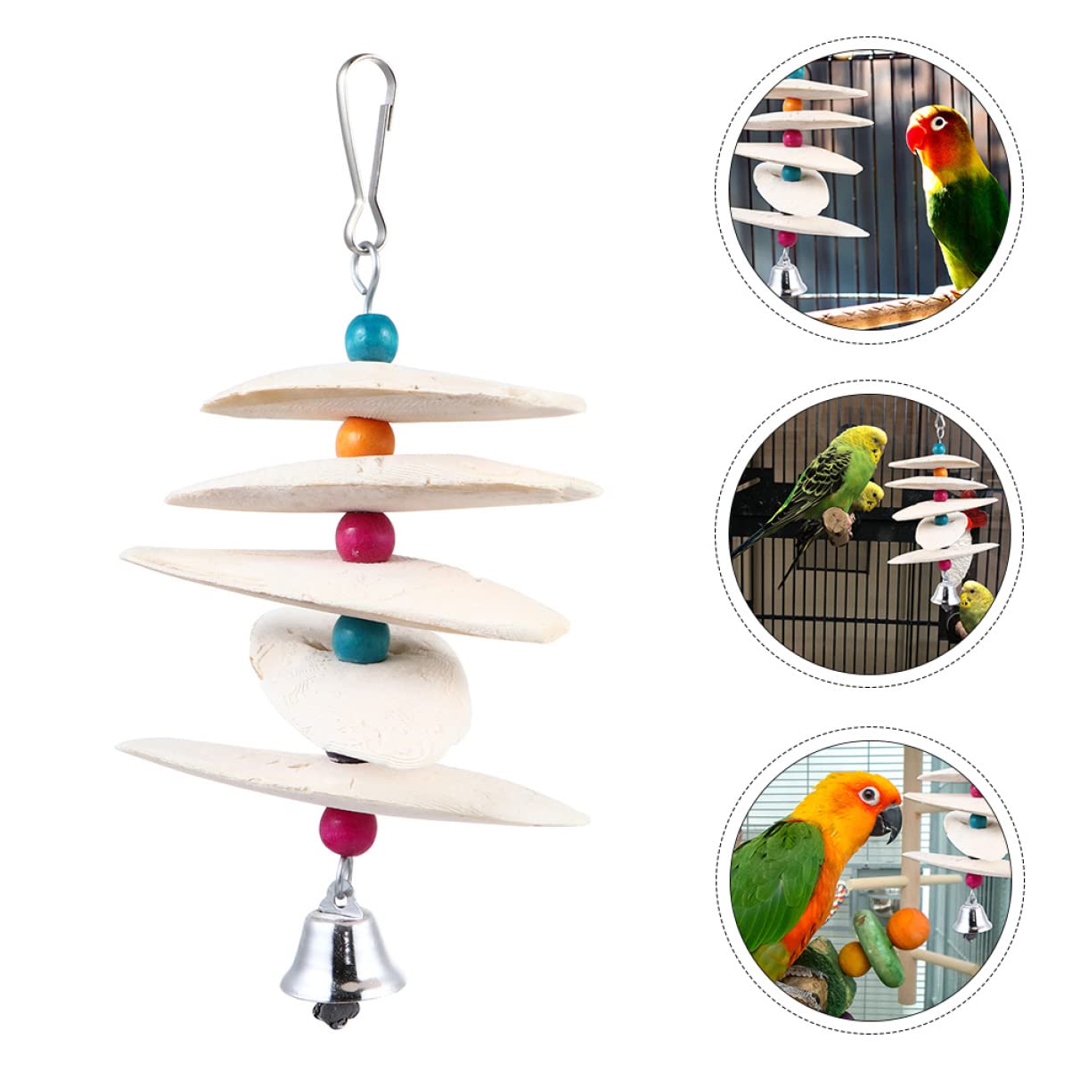 Didiseaon 6 Pcs Perroquet Os De Seiche Jouets De Dentition Os pour Escargots Perruche Os De Seiche Os De Câlin pour Oiseaux Os De Seiche pour Oiseaux Os De Seiche pour Perruches